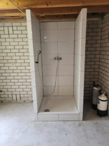 Eindresultaat Douche